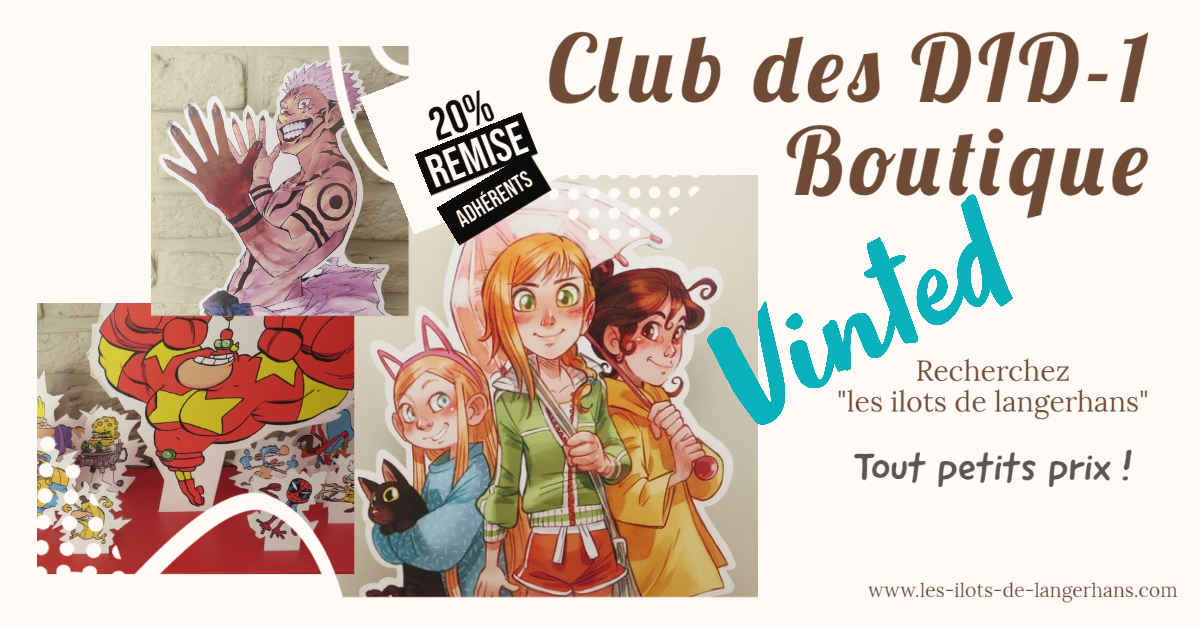 Le Club des DID-1, Jeu, Set et Match, Le Mystère du Stapula, Les Ilots de Langerhans, la BD