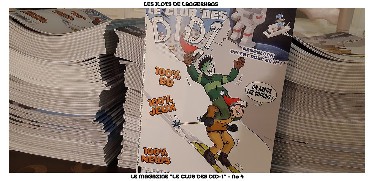 Le Club des DID-1, Jeu, Set et Match, Le Mystère du Stapula, Les Ilots de Langerhans, la BD