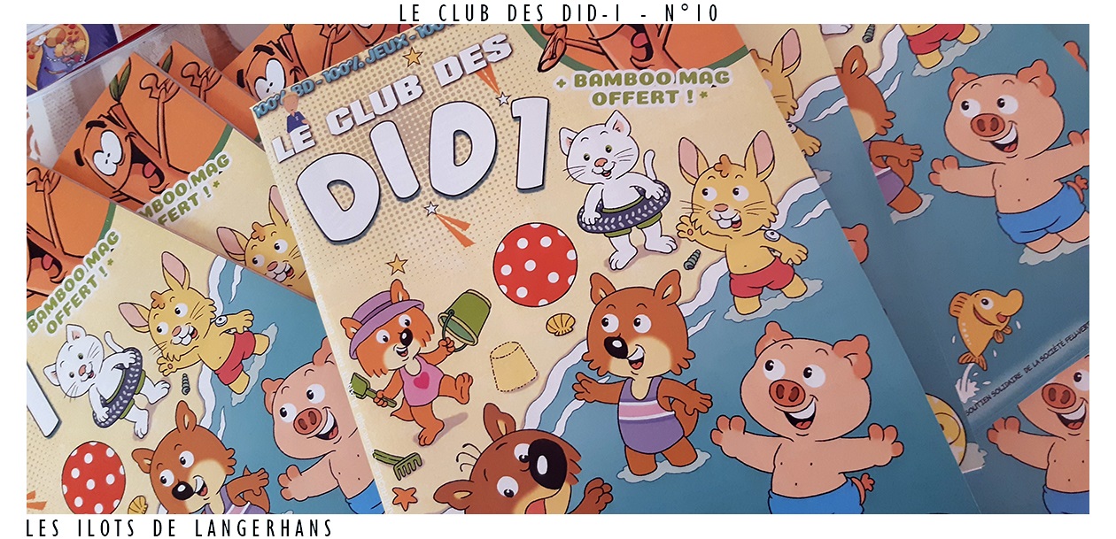 Le Club des DID-1, Jeu, Set et Match, Le Mystère du Stapula, Les Ilots de Langerhans, la BD