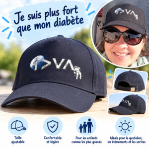 La Casquette "Je suis plus fort que mon diabète"