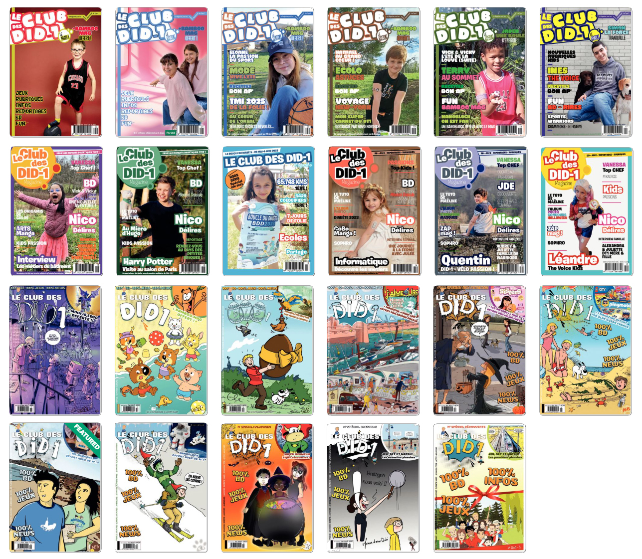 Association Française des Enfants Diabétiques de Type 1 et Leurs Familles, Le Club des DID-1, Jeu, Set et Match, Le Mystère du Stapula, Les Ilots de Langerhans, la BD