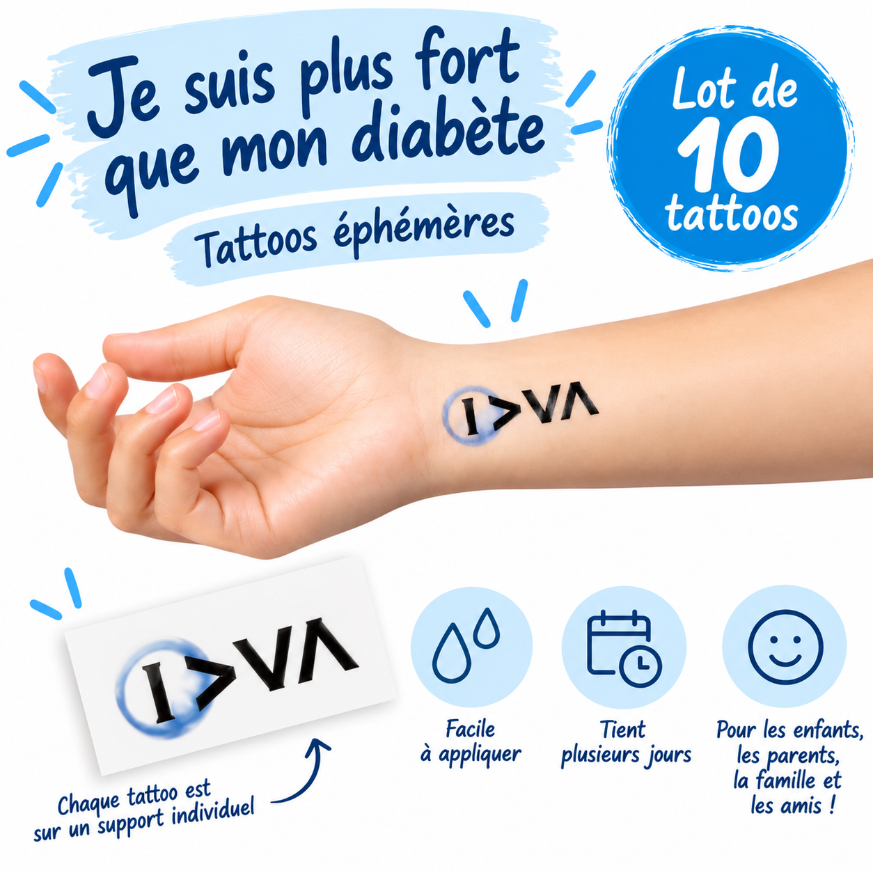 Tattoo - Je suis plus fort que mon diabète